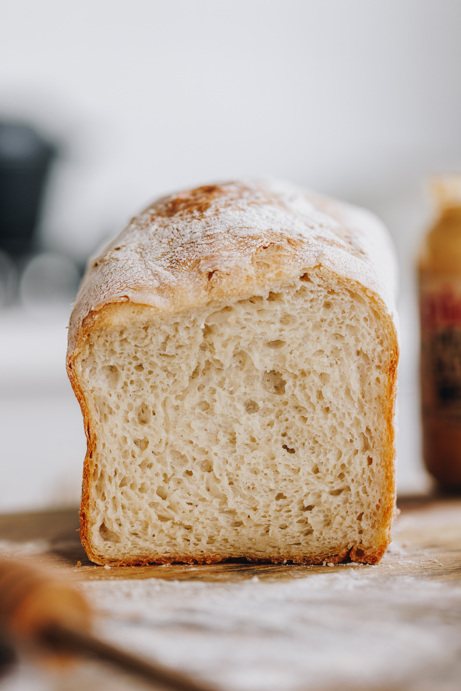 No-knead Bread Loaf (Loaf Tin)